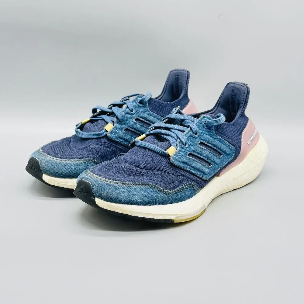 Adidas Shoes Womens 6 Blue Pink Ultraboost 22 Parley Running Athletic Sneakers - Picture 4 of 11